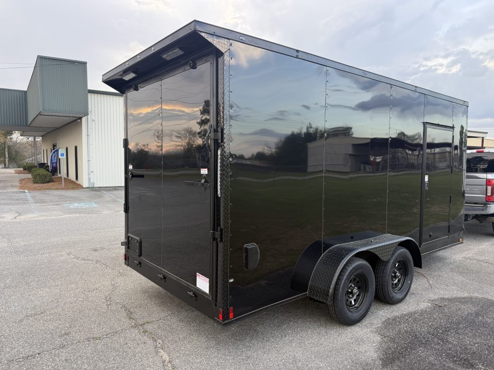New 7X16TA Black Standard Trailer