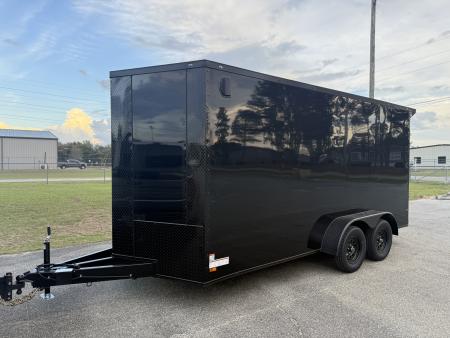 New 7X16TA Black Standard Trailer