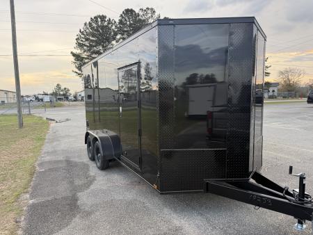 New 7X16TA Black Standard Trailer