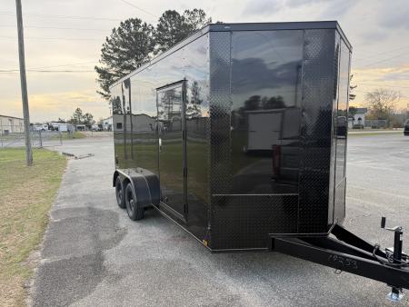 New 7X16TA Black Standard Trailer