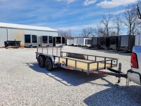 New 2026 W-D Trailers 77x14 TA, 2' Dovetail with 30  gate, 35k axle Utility Trailer