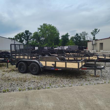 New 2026 WD Trailers 77x14 TA Straight deck Utility Trailer with 48  gate, 3.5k axles, Diamond series Utility Trailer