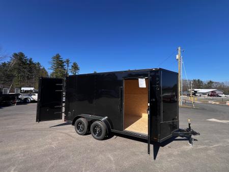 New 2026 Spartan 7X14 +2ft V-nose/ 7' interior height / Polycore Exterior / 16  OC Construction/ Barn Door- 7000GVW