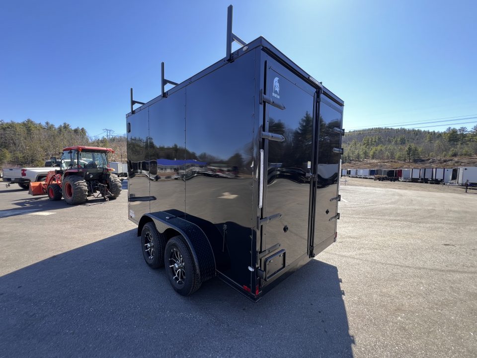 New 2026 Spartan 7X12 +2ft V-nose /7' interior height / .080 Polycore/ Blackout Package/Contractor Package/ Walkable-Roof- 7000GVW