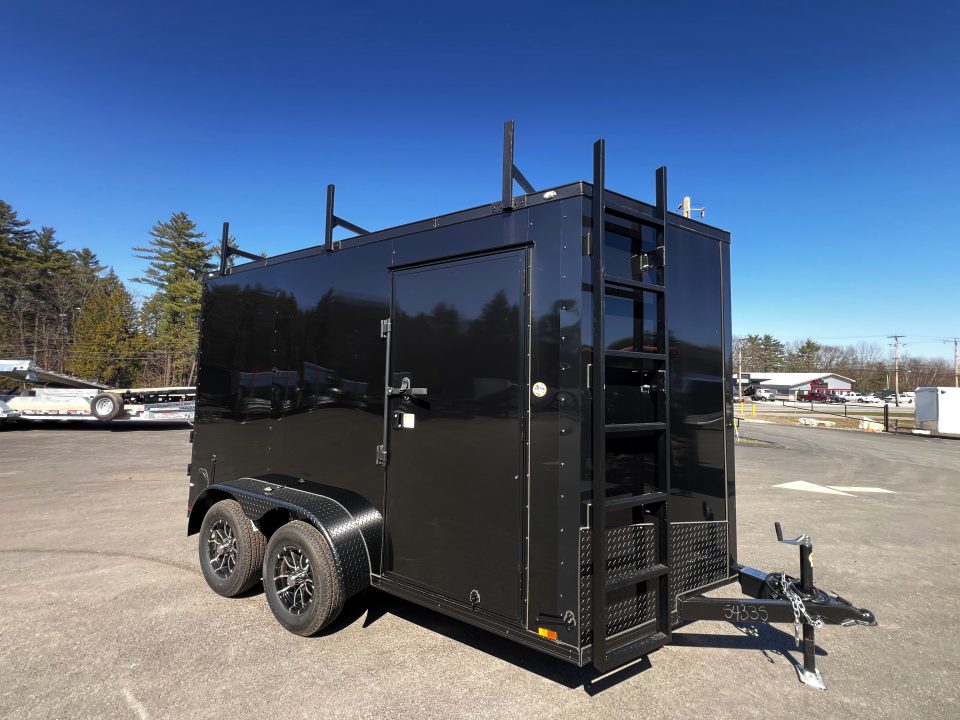 New 2026 Spartan 7X12 +2ft V-nose /7' interior height / .080 Polycore/ Blackout Package/Contractor Package/ Walkable-Roof- 7000GVW