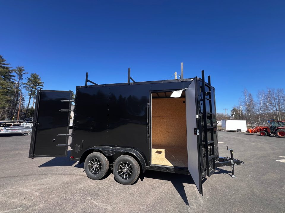New 2026 Spartan 7X12 +2ft V-nose /7' interior height / .080 Polycore/ Blackout Package/Contractor Package/ Walkable-Roof- 7000GVW