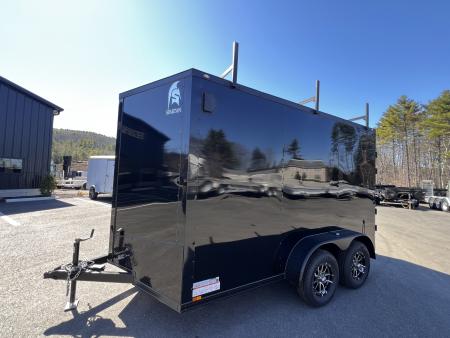 New 2026 Spartan 7X12 +2ft V-nose /7' interior height / .080 Polycore/ Blackout Package/Contractor Package/ Walkable-Roof- 7000GVW