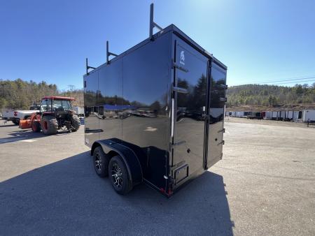 New 2026 Spartan 7X12 +2ft V-nose /7' interior height / .080 Polycore/ Blackout Package/Contractor Package/ Walkable-Roof- 7000GVW