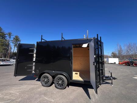 New 2026 Spartan 7X12 +2ft V-nose /7' interior height / .080 Polycore/ Blackout Package/Contractor Package/ Walkable-Roof- 7000GVW