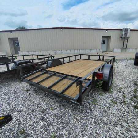 New 2026 WD Trailers 77X12 SA Utility Trailer, straight deck with 48" gate, or 2' dovetail with 30" gate, 3.5k axle, **ECONO SERIES** Utility Trailer