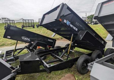 New 2026 BWise 5x10 Tandem Axle Lo Pro Dump Trailer w/ One Piece Gate