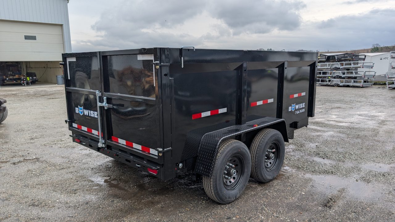 New 2026 BWise 6'9" x 12 Lo Pro Equipment Dump w/ 44" High Fixed Sides