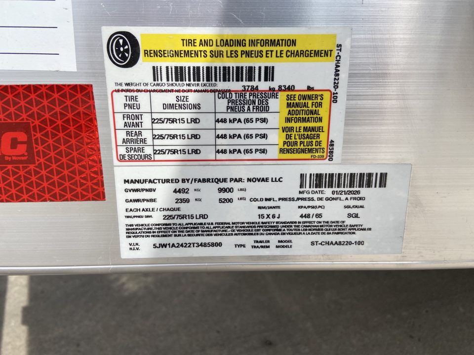 New Sure-Trac 7X20 C-CHAN ALUM Utility Trailer