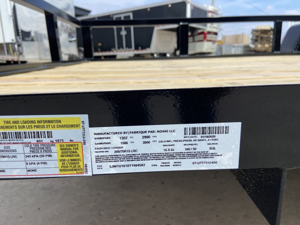 New Sure-Trac 6X12 TUBE TOP UTILITY 3K