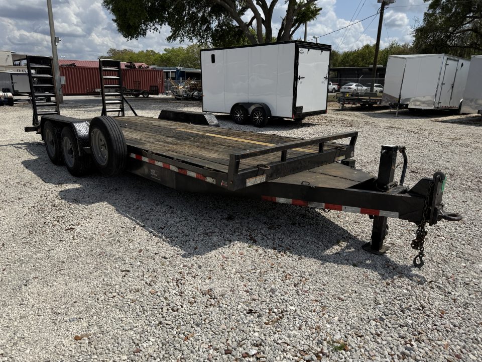 Used 2021 Sure-Trac 7x18+2 16K Equipment Trailer