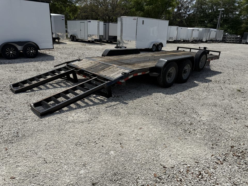 Used 2021 Sure-Trac 7x18+2 16K Equipment Trailer