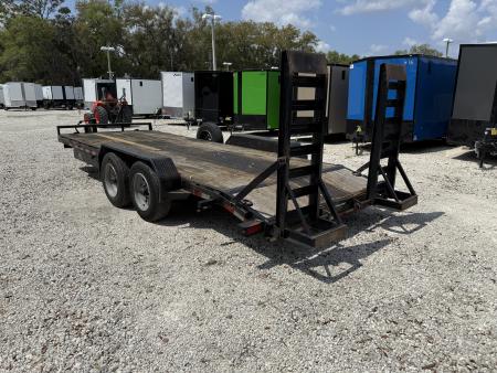 Used 2021 Sure-Trac 7x18+2 16K Equipment Trailer