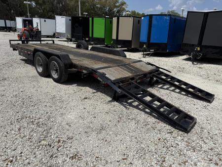 Used 2021 Sure-Trac 7x18+2 16K Equipment Trailer
