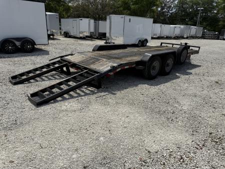 Used 2021 Sure-Trac 7x18+2 16K Equipment Trailer