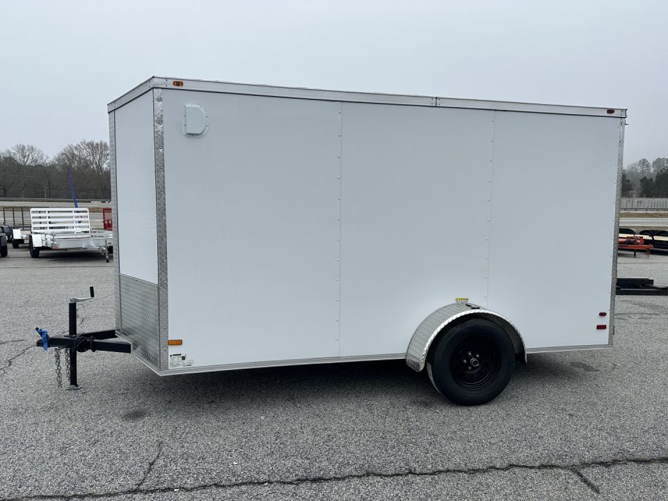 New 2026 6X12 SINGLE AXLE ENCLOSED TRAILER