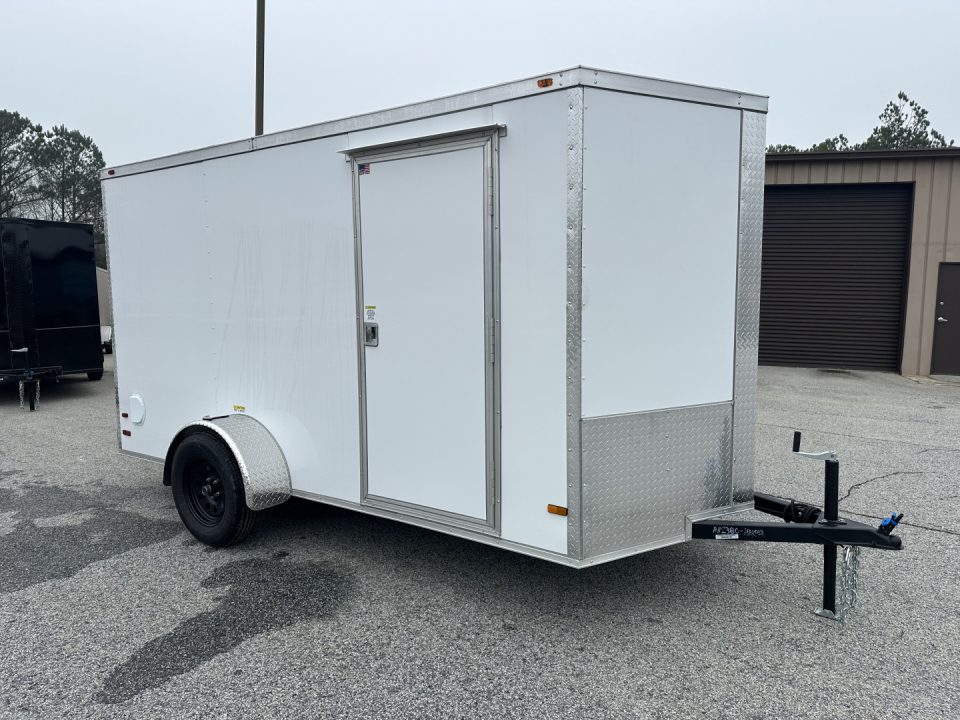 New 2026 6X12 SINGLE AXLE ENCLOSED TRAILER