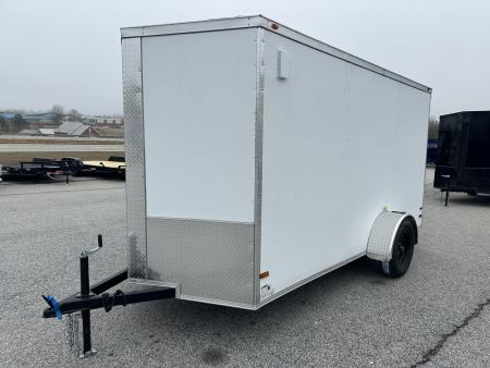 New 2026 6X12 SINGLE AXLE ENCLOSED TRAILER