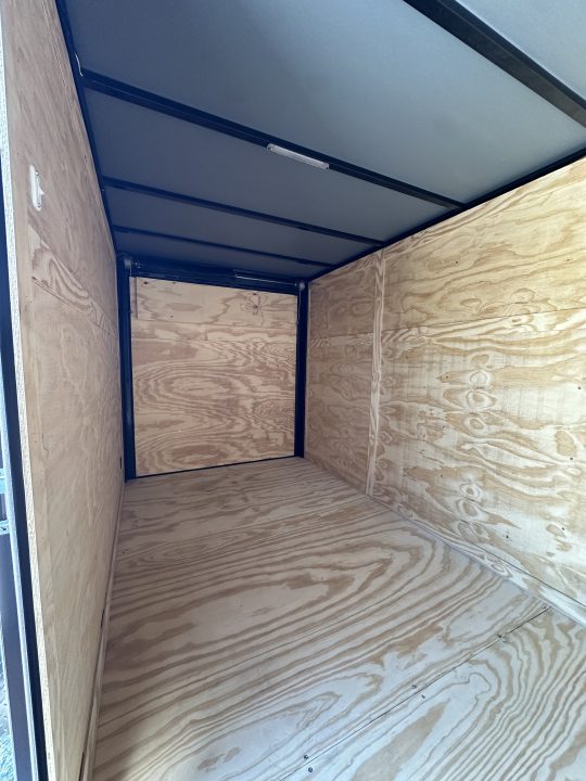 New 2026 6X12 SINGLE AXLE ENCLOSED TRAILER WITH BLACKOUT PACKAGE