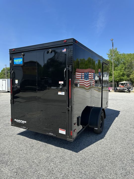 New 2026 6X12 SINGLE AXLE ENCLOSED TRAILER WITH BLACKOUT PACKAGE