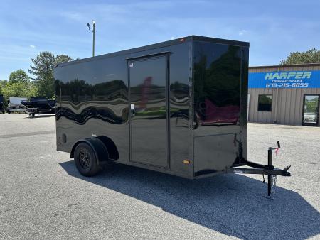 New 2026 6X12 SINGLE AXLE ENCLOSED TRAILER WITH BLACKOUT PACKAGE