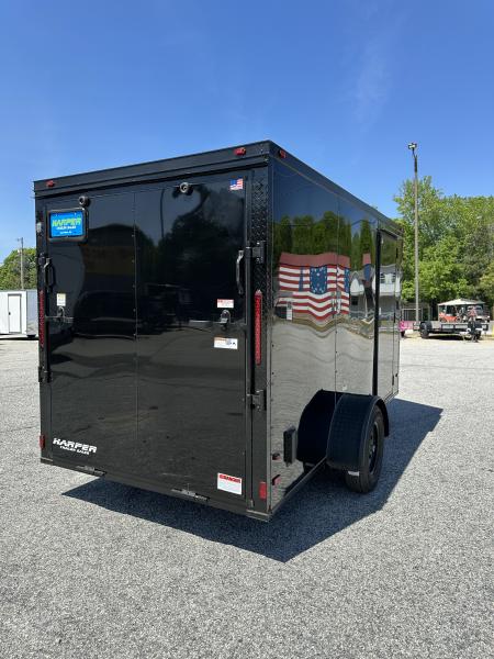 New 2026 6X12 SINGLE AXLE ENCLOSED TRAILER WITH BLACKOUT PACKAGE