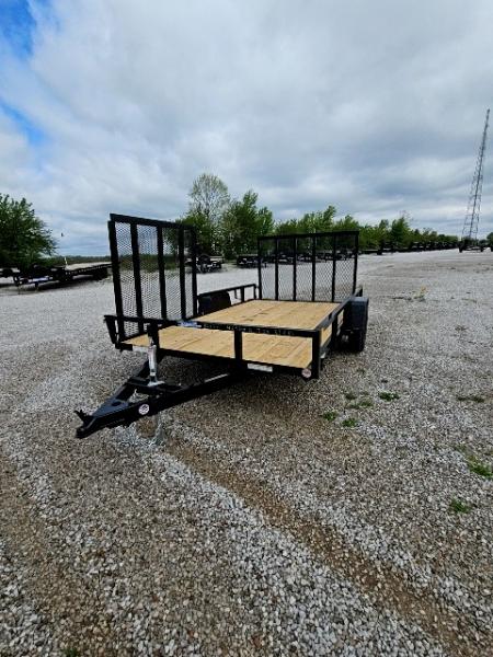 New 2026 Sure-Trac 7 x 12 3K Utility Trailer w/ Curbside Gate