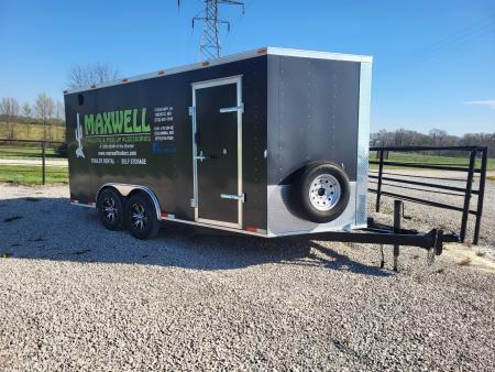 New 2022 Maxwell 8.5X16 V- nose Cargo / Enclosed Trailer