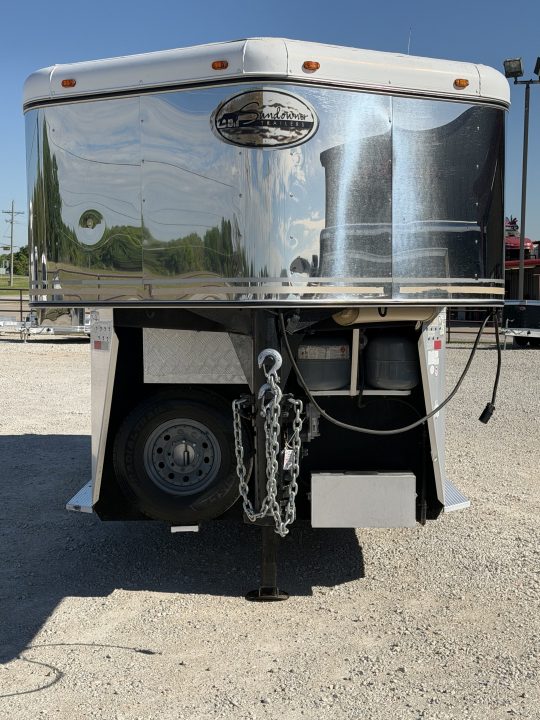 Used 2003 Sundowner 2 Horse Gooseneck Living Quarters Horse Trailer