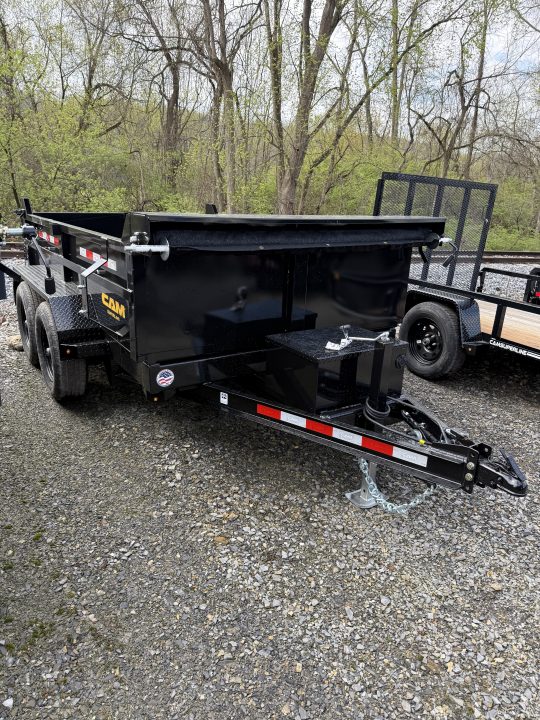 New 2026 CAM 6X10 - 10K Dump Trailer w/ Ramps - Tarp Kit - Black