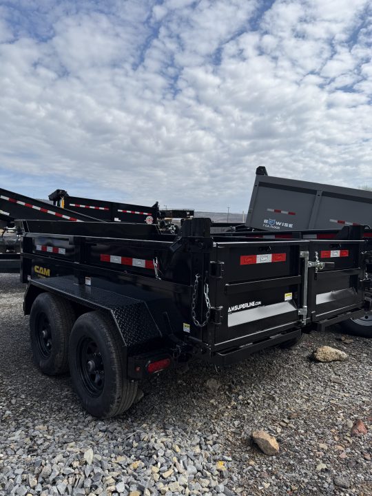 New 2026 CAM 6X10 - 10K Dump Trailer w/ Ramps - Tarp Kit - Black