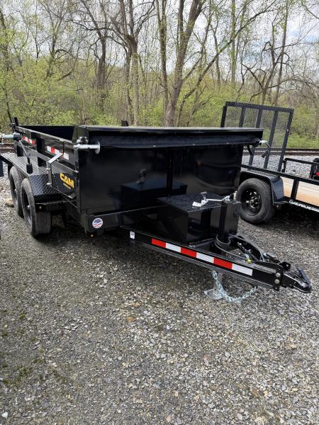 New 2026 CAM 6X10 - 10K Dump Trailer w/ Ramps - Tarp Kit - Black