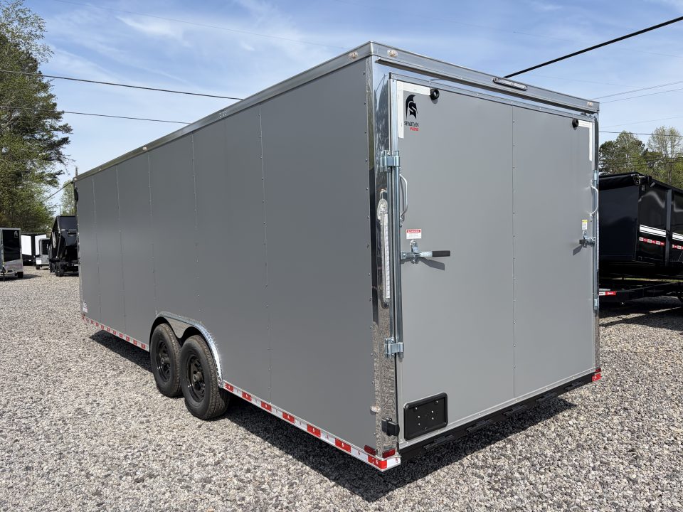 New 2026 Spartan Cargo 8.5x24 Enclosed Trailer, PolyCor, BIG PKG, 12" On Center Frame, 14K GVWR, 60" Triple Tube Tongue, 7' Interior, Heavy Duty Rear Ramp Door