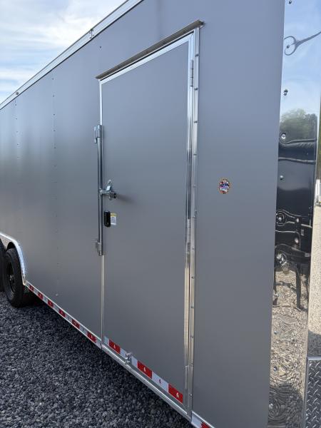 New 2026 Spartan Cargo 8.5x24 Enclosed Trailer, PolyCor, BIG PKG, 12" On Center Frame, 14K GVWR, 60" Triple Tube Tongue, 7' Interior, Heavy Duty Rear Ramp Door