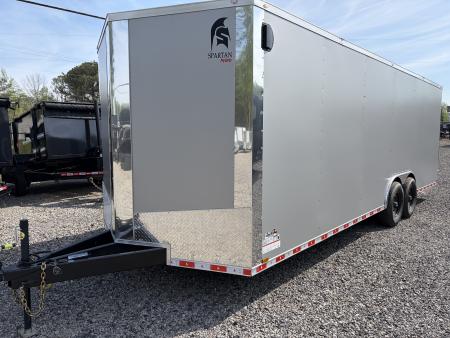 New 2026 Spartan Cargo 8.5x24 Enclosed Trailer, PolyCor, BIG PKG, 12" On Center Frame, 14K GVWR, 60" Triple Tube Tongue, 7' Interior, Heavy Duty Rear Ramp Door