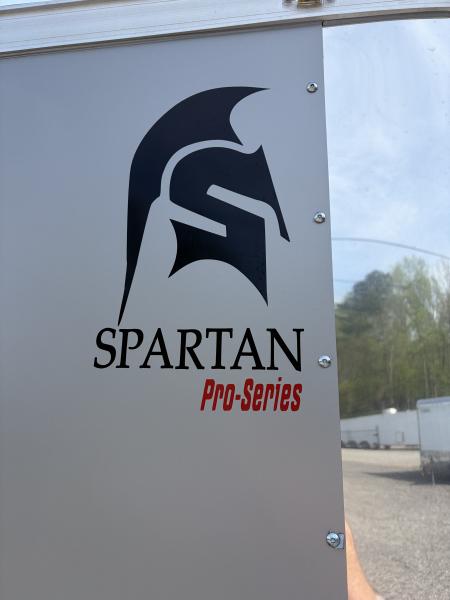 New 2026 Spartan Cargo 8.5x24 Enclosed Trailer, PolyCor, BIG PKG, 12" On Center Frame, 14K GVWR, 60" Triple Tube Tongue, 7' Interior, Heavy Duty Rear Ramp Door