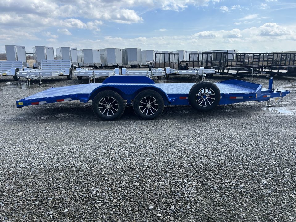 New 2026 Sure-Trac 7x18 7K Steel Deck Car Hauler Car Hauler