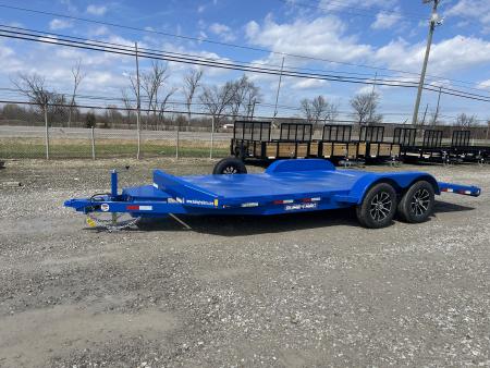 New 2026 Sure-Trac 7x18 7K Steel Deck Car Hauler Car Hauler