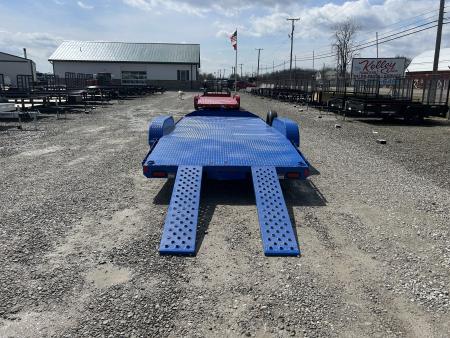 New 2026 Sure-Trac 7x18 7K Steel Deck Car Hauler Car Hauler