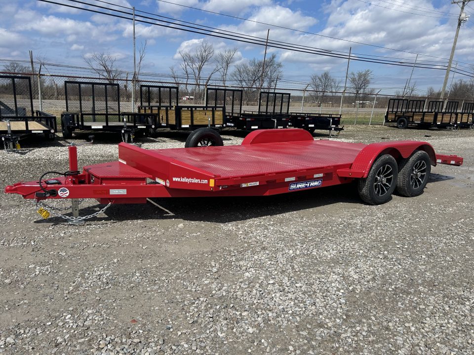 New 2026 Sure-Trac 7x18 7K Steel Deck Car Hauler Car Hauler