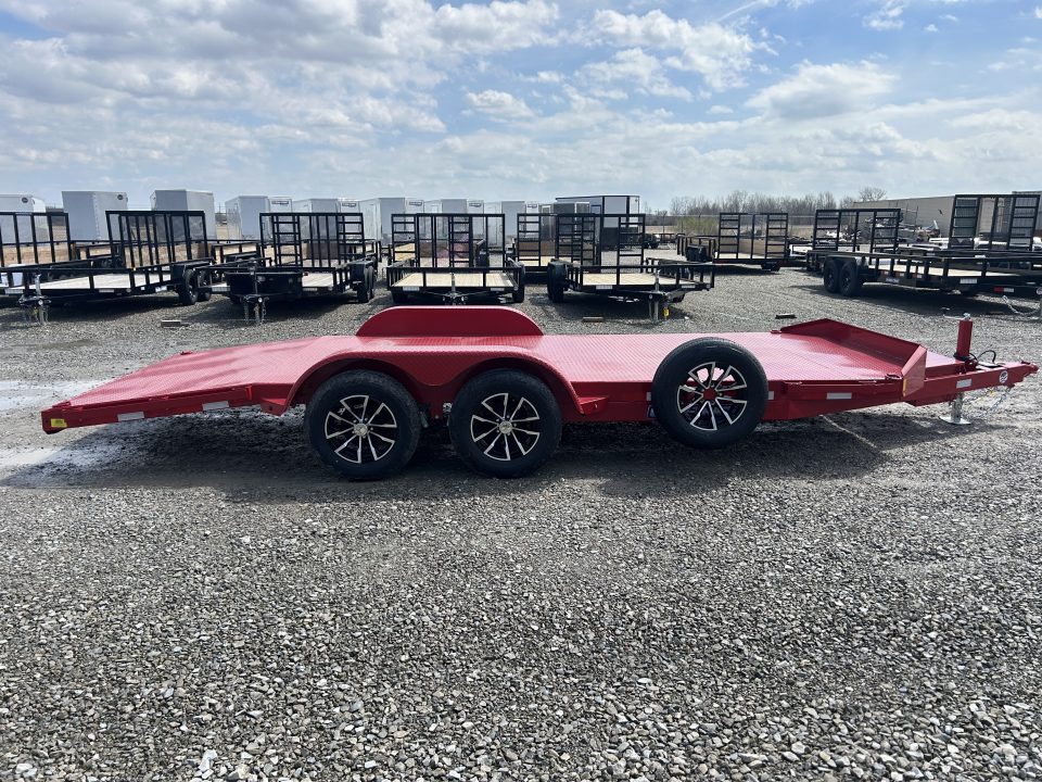 New 2026 Sure-Trac 7x18 7K Steel Deck Car Hauler Car Hauler