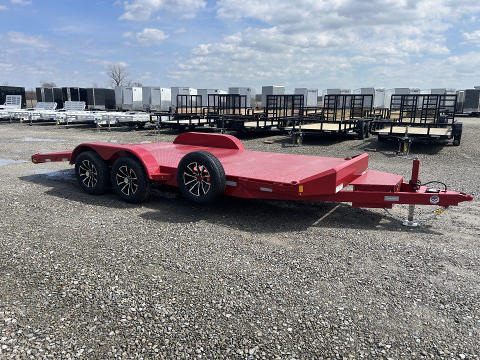 New 2026 Sure-Trac 7x18 7K Steel Deck Car Hauler Car Hauler