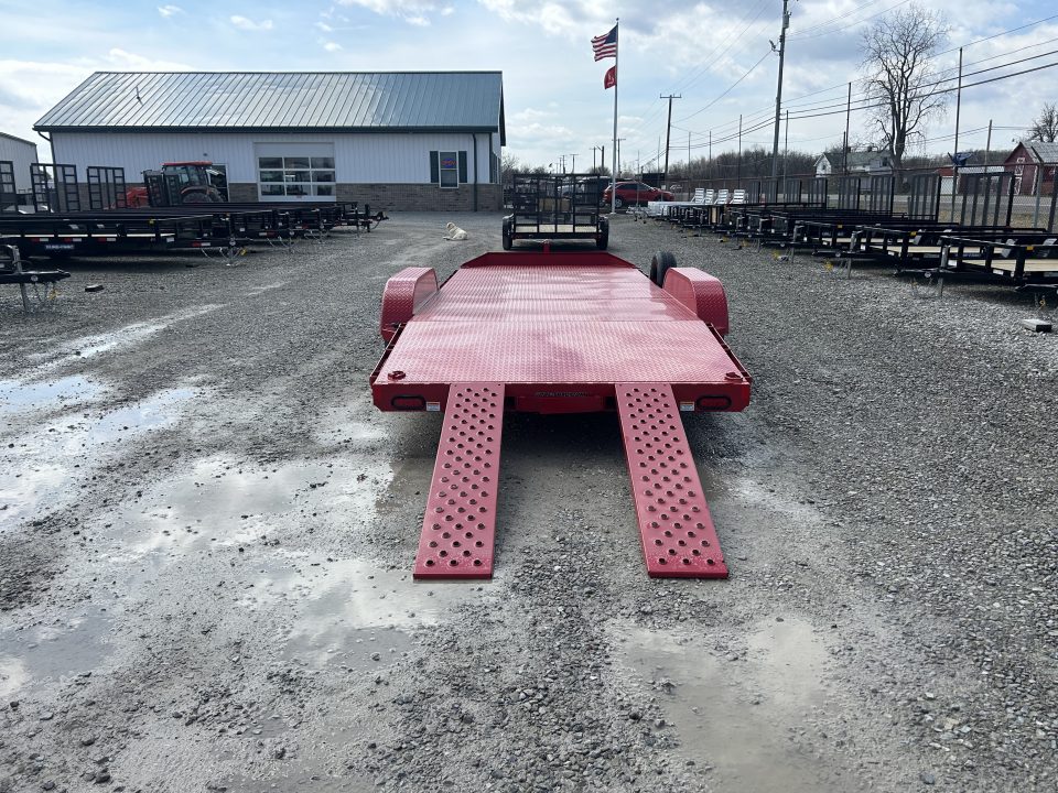 New 2026 Sure-Trac 7x18 7K Steel Deck Car Hauler Car Hauler