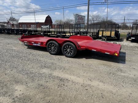 New 2026 Sure-Trac 7x18 7K Steel Deck Car Hauler Car Hauler