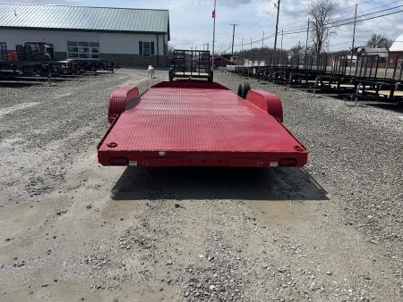 New 2026 Sure-Trac 7x18 7K Steel Deck Car Hauler Car Hauler