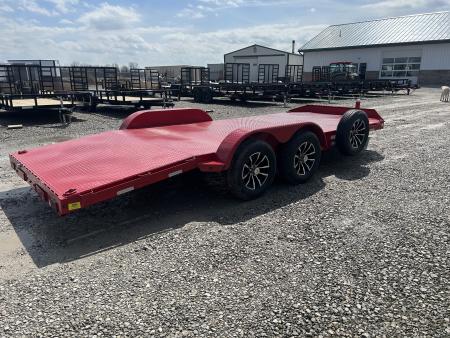 New 2026 Sure-Trac 7x18 7K Steel Deck Car Hauler Car Hauler